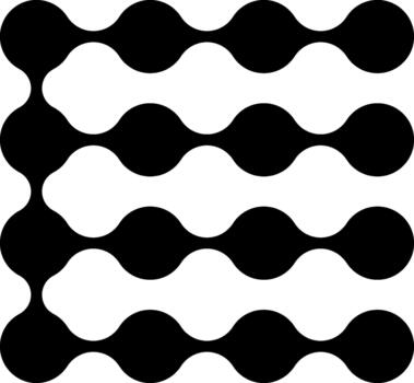 geométrico modelo de circular nodos formando un estructurado lineal camino. vector