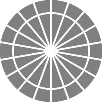 suave rosquilla divisiones Produce un despejado circular gráfico estructurado mediante proporcional segmentación. vector