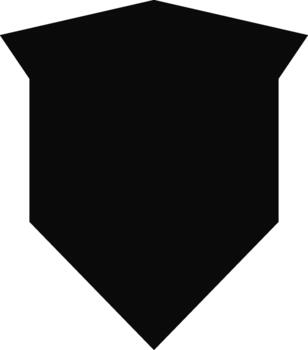 A rustic shield with a hammered texture, evoking a sense of ruggedness. vector