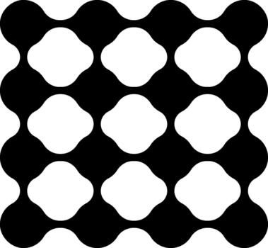 Multiple layers of circular dots nested within each other. vector