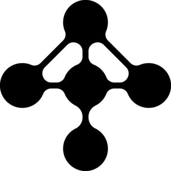 Multi-layered pattern of circular dots arranged in a structured layout. vector