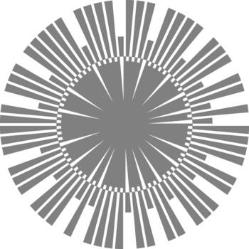 Closely aligned fine lines generate a precise concentric circular texture with continuous flow. vector