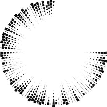 A circle with dots in it vector