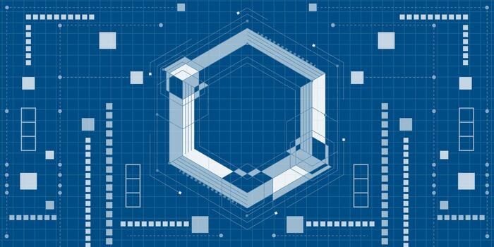 Engineering industry. New technologies. Artificial intelligence. vector