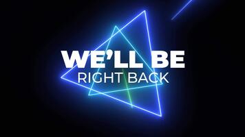 neón retro bien ser Derecha espalda lazo antecedentes animación para transmisión cubrir video