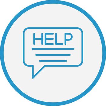 Ask For Help Interactive UI Design vector