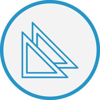 Triangle Coded UI Symbol vector