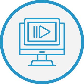 Slow Motion Color Block Badge vector