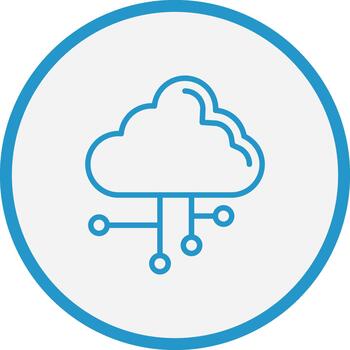 Cloud Computing Sleek Visual Mark vector