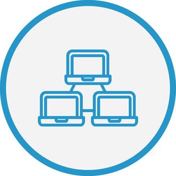 Network Interactive UI Design vector