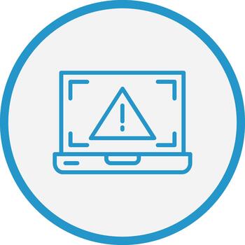 error agudo línea marca vector