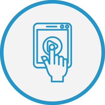 Tablet Clean Frame Object vector