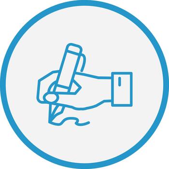 Write Sharp Line Mark vector
