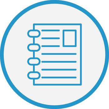 notas negrita aplicación gráfico vector