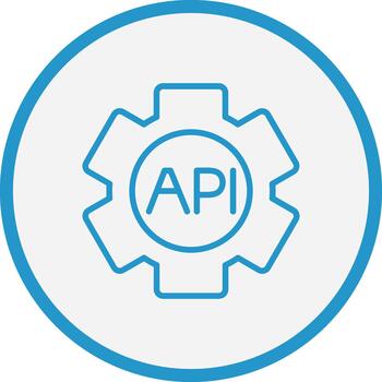 API Vibrant Visual Object vector