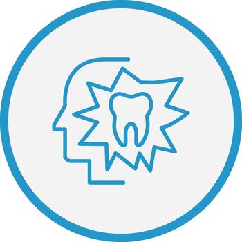 Toothache 3D Interface Shape vector