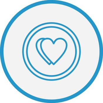 corazón mínimo ui elemento vector