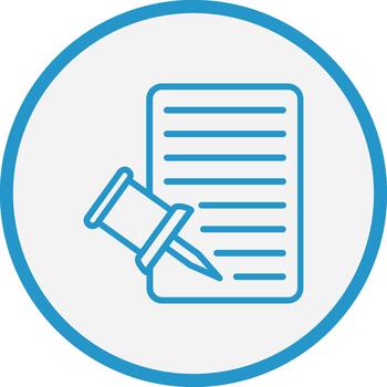 Nota digital aplicación concepto vector