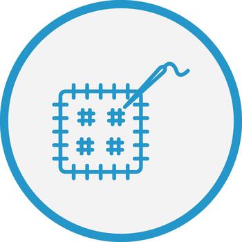 Patch Gradient Themed Symbol vector