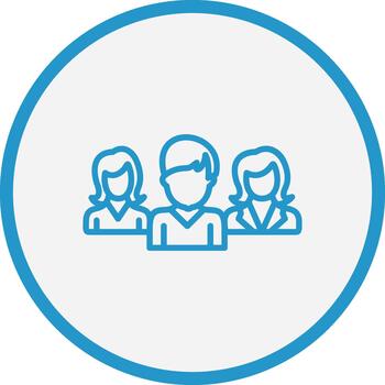 Team 3D Interface Shape vector