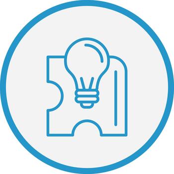 Problem Solving Soft Outline Graphic vector