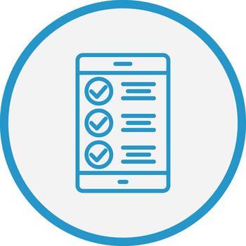 Checking Futuristic UI Mark vector