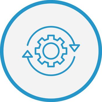 Workflow 3D Interface Shape vector