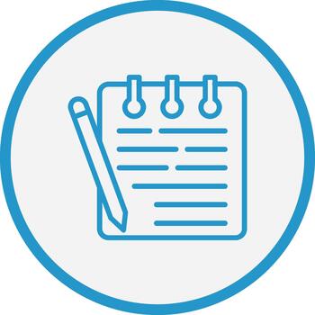 Notepad Futuristic UI Mark vector