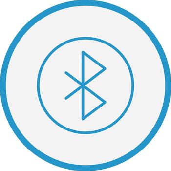 Bluetooth Thin Line Element vector