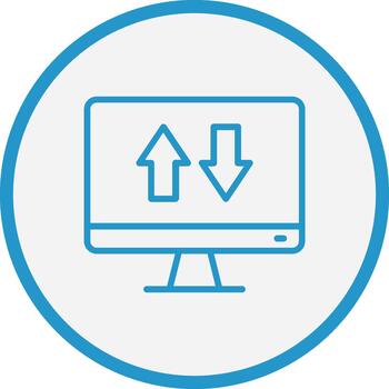 Data Visualization Futuristic UI Mark vector