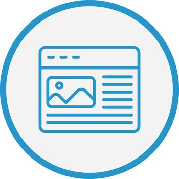 Native Advertising App-Based UI Graphic vector