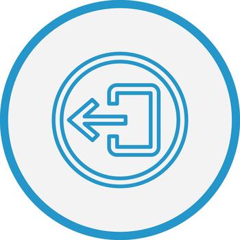 cerrar sesión flecha frio tono formar vector