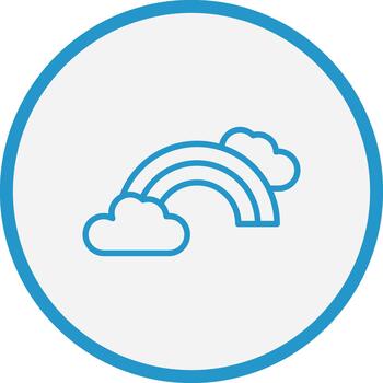 Rainbow Minimal Art Object vector