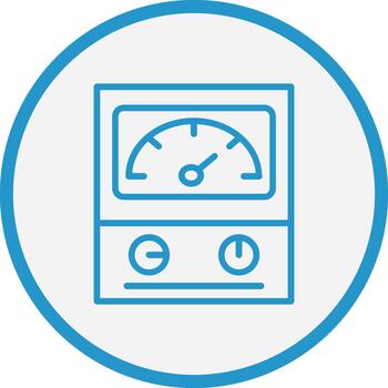 Ammeter Digital Tech Element vector