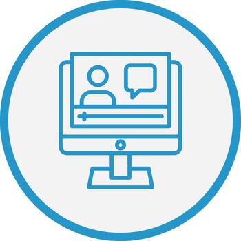 Vlogger 3D Interface Shape vector