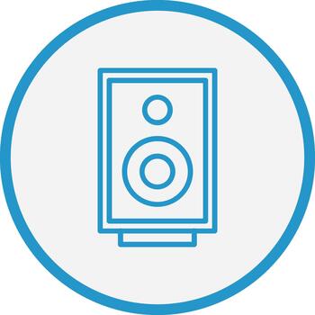 altavoz agudo borde visual vector