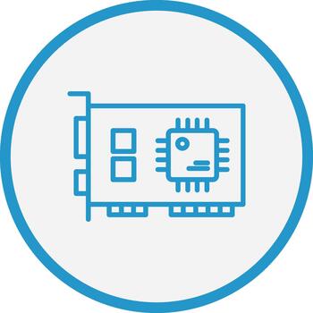 Network Interface Card Sharp Edge Visual vector