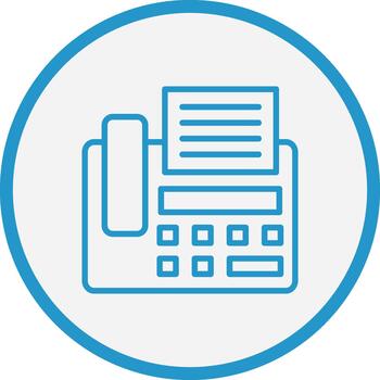 fax máquina mínimo ui elemento vector