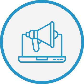 Digital Advertising Color Block Badge vector