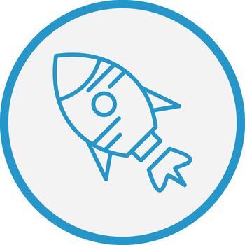 Rocket Sharp Line Mark vector