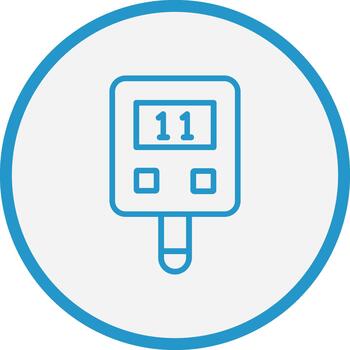 Glucometer Clean Frame Object vector