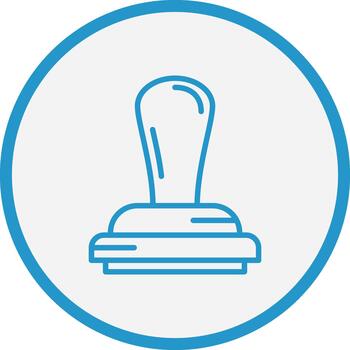 Stamp Thin Line Element vector