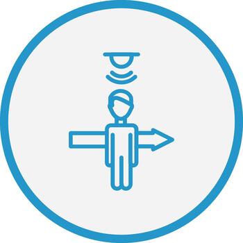 movimiento sensor 3d interfaz forma vector
