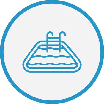 piscina suave aplicación visual vector