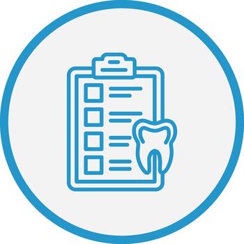 dental Lista de Verificación suave aplicación visual vector