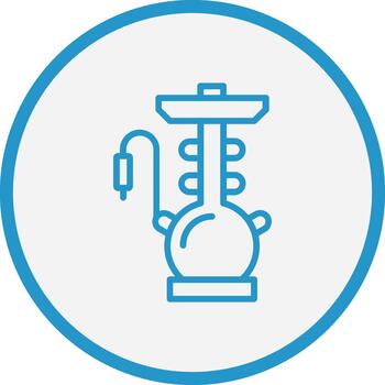 Hookah Futuristic UI Mark vector