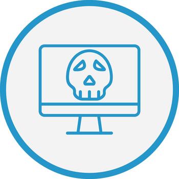 Malware Futuristic UI Mark vector