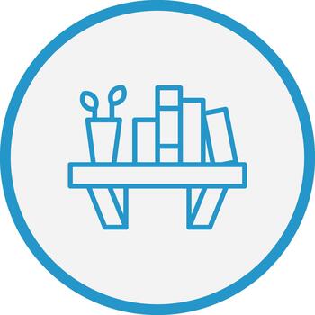 libro estante mínimo ui elemento vector