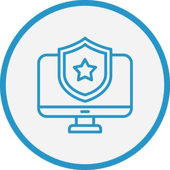 Computer Vivid App Element vector