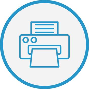 Printer Smooth App Visual vector